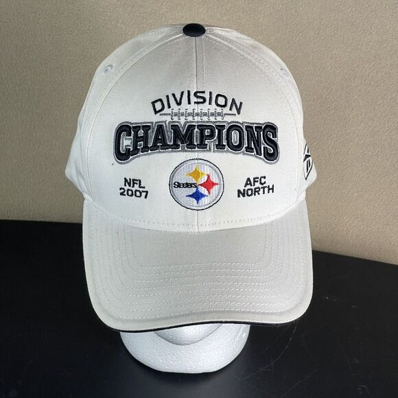 Pittsburgh Steelers Division Champions 2007 NFL Authentic Sideline Reebok Hat - Picture 1 of 7